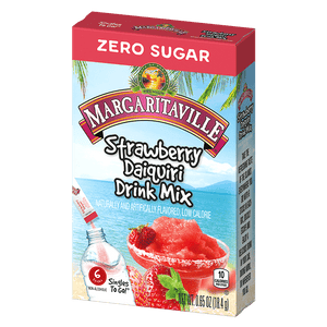 Margaritaville Strawberry Daiquiri singles to go packaging