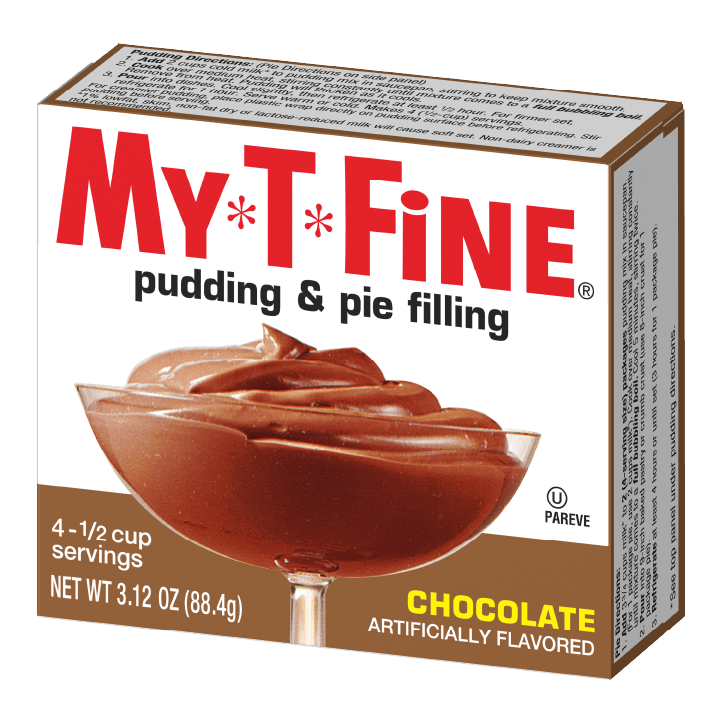 My-T-Fine Chocolate pudding packaging