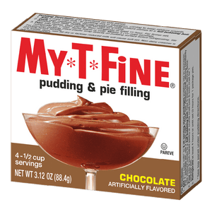 My-T-Fine Chocolate pudding packaging