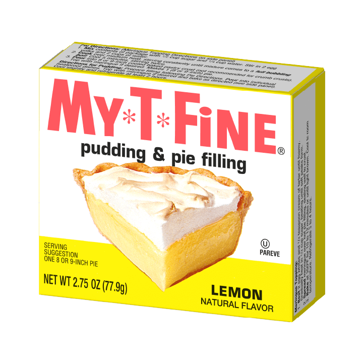 My-T-Fine Lemon pudding packaging