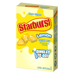 Starburst lemon singles to go packaging