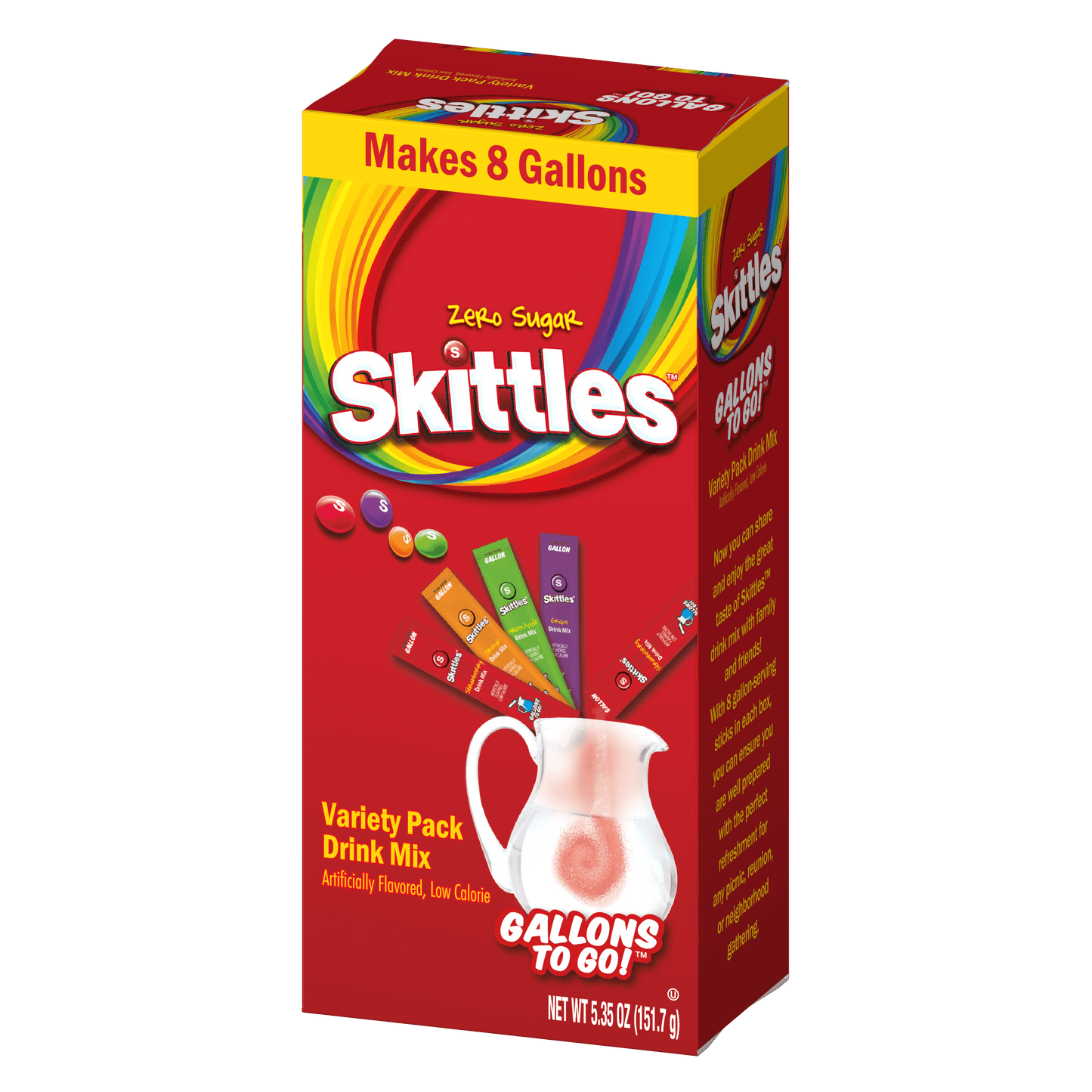 Skittles variety pack gallons to go