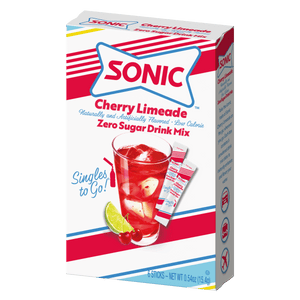 Sonic cherry limeade singles to go packaging