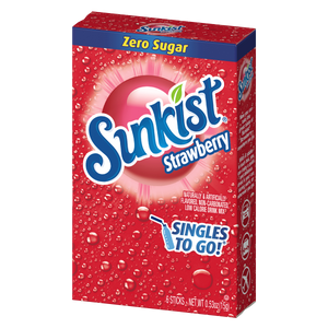 Sunkist strawberry singles to go packaging