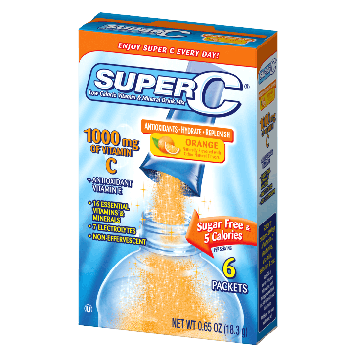 Super C orange singles to go packaging