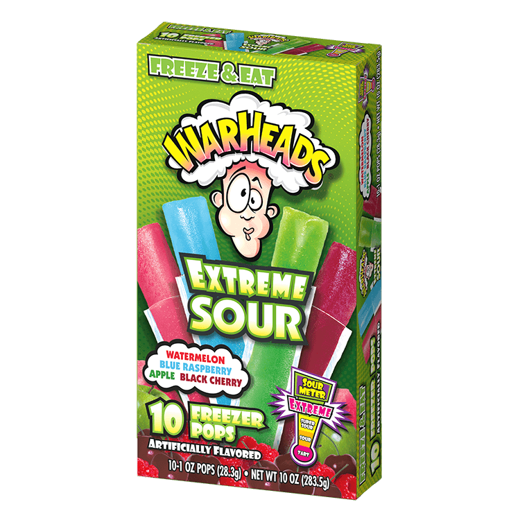 Warheads Extreme Sour Freezer Pops The Jel Sert Company