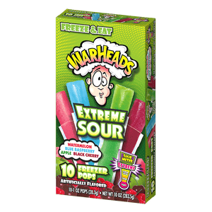 Warheads extreme sour freezer pops 10 count