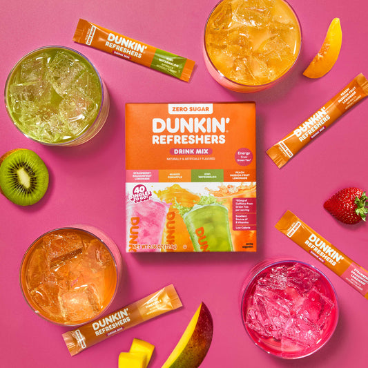 Dunkin’® and Jel Sert Bring Dunkin’ Refreshers to a Pocket-Sized Stick Format with Singles To Go!