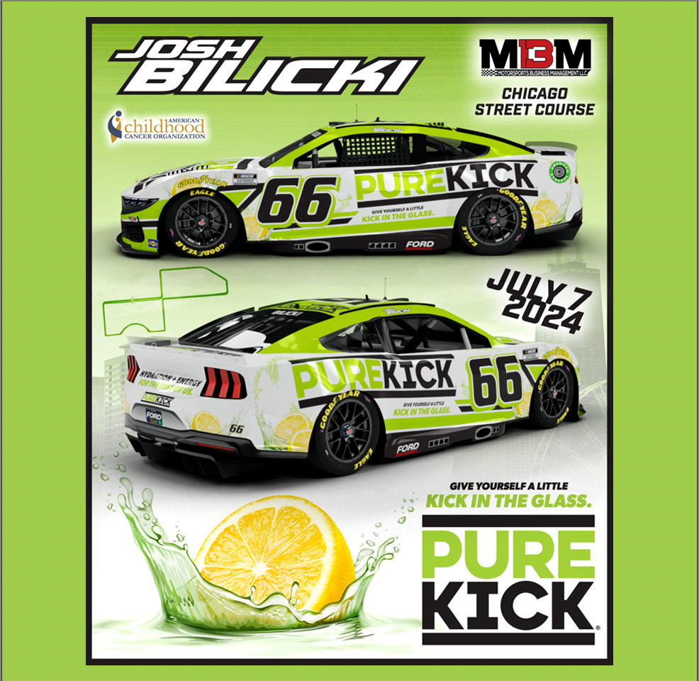 Josh Bilicki to Drive No. 66 Pure Kick Ford Mustang at Chicago Street Race