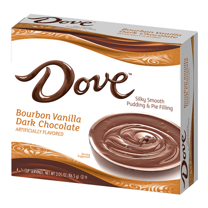 Dove Bourbon Vanilla Dark Chocolate packaging