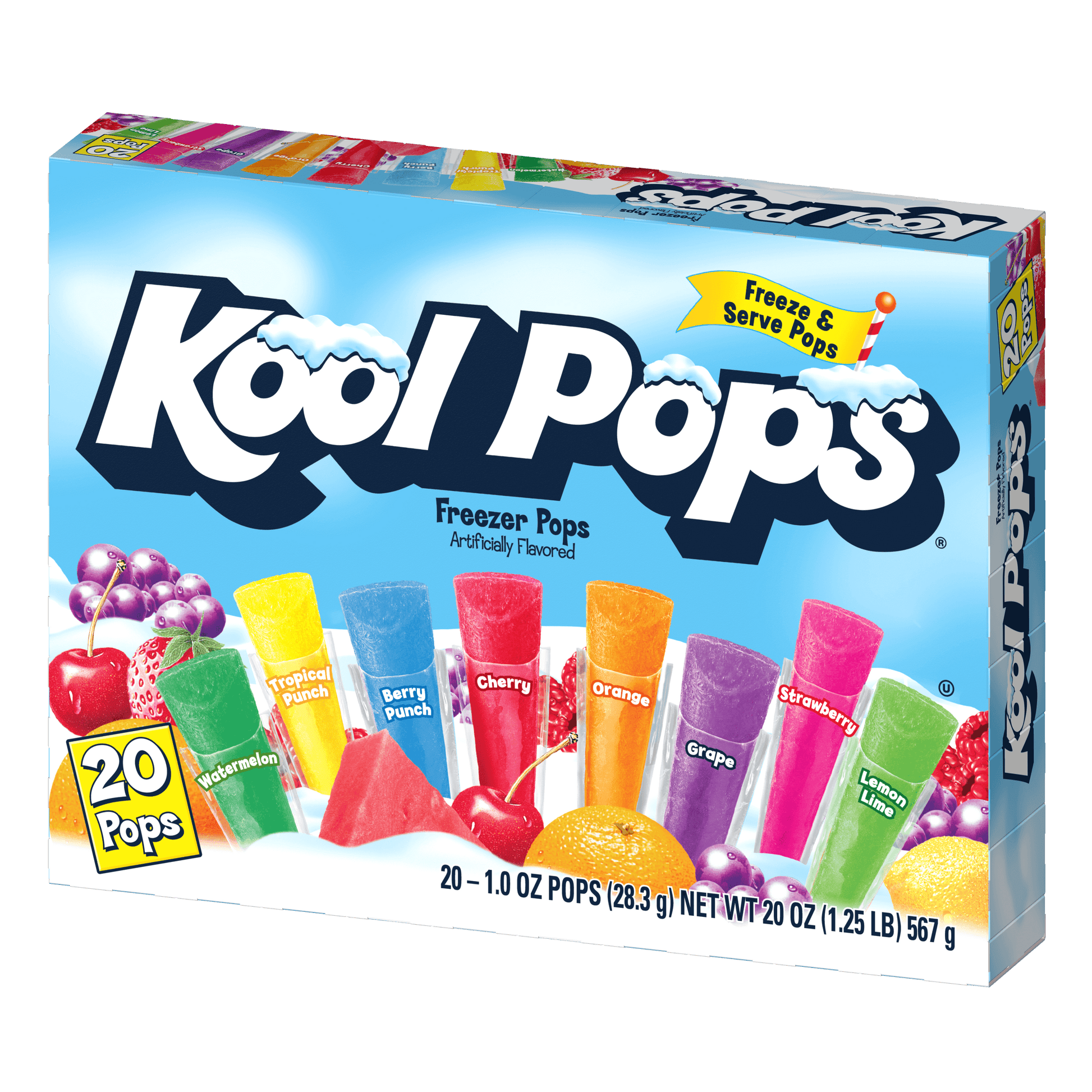 Kool Pops freezer pops packaging