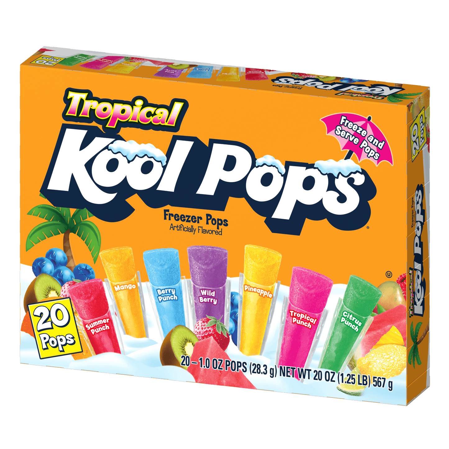 Tropical Kool Pops freezer pops packaging