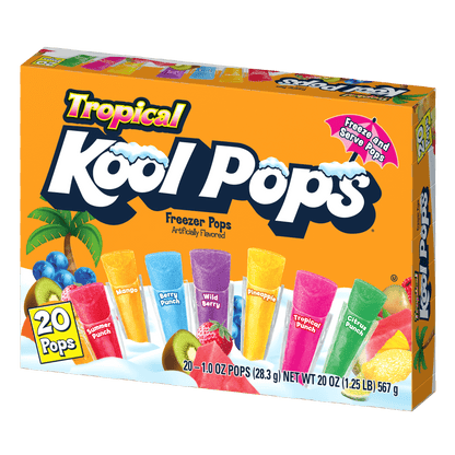 Tropical Kool Pops freezer pops packaging