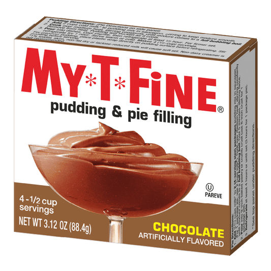 My-T-Fine Chocolate pudding packaging