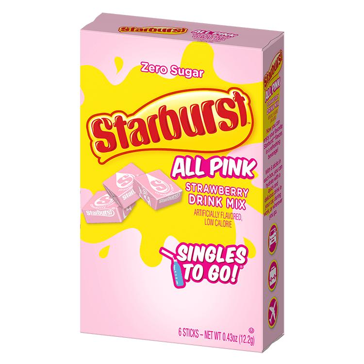 Starburst all pink singles to go packaging