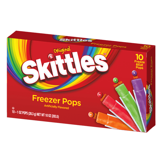 Skittles variety pack freezer pops 10 count