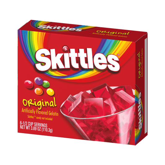 Skittles Gelatin original flavor packaging