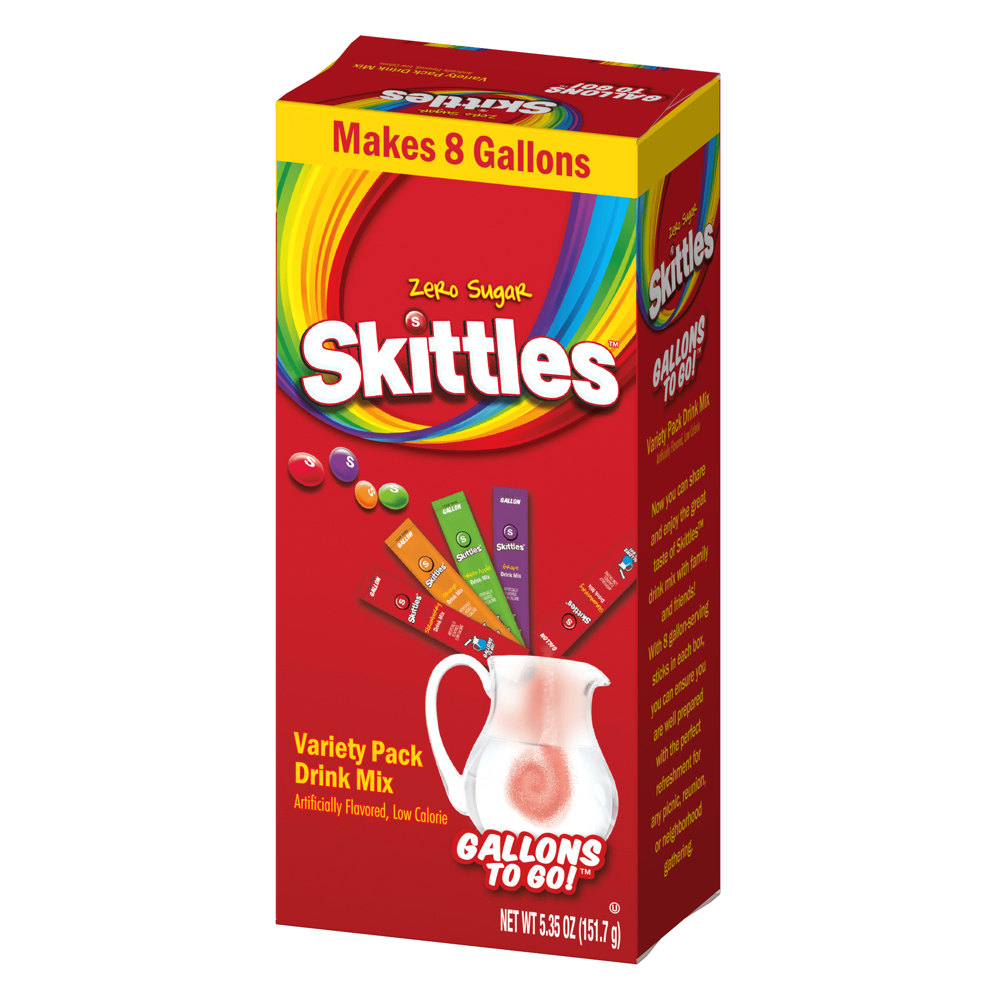 Skittles variety pack gallons to go