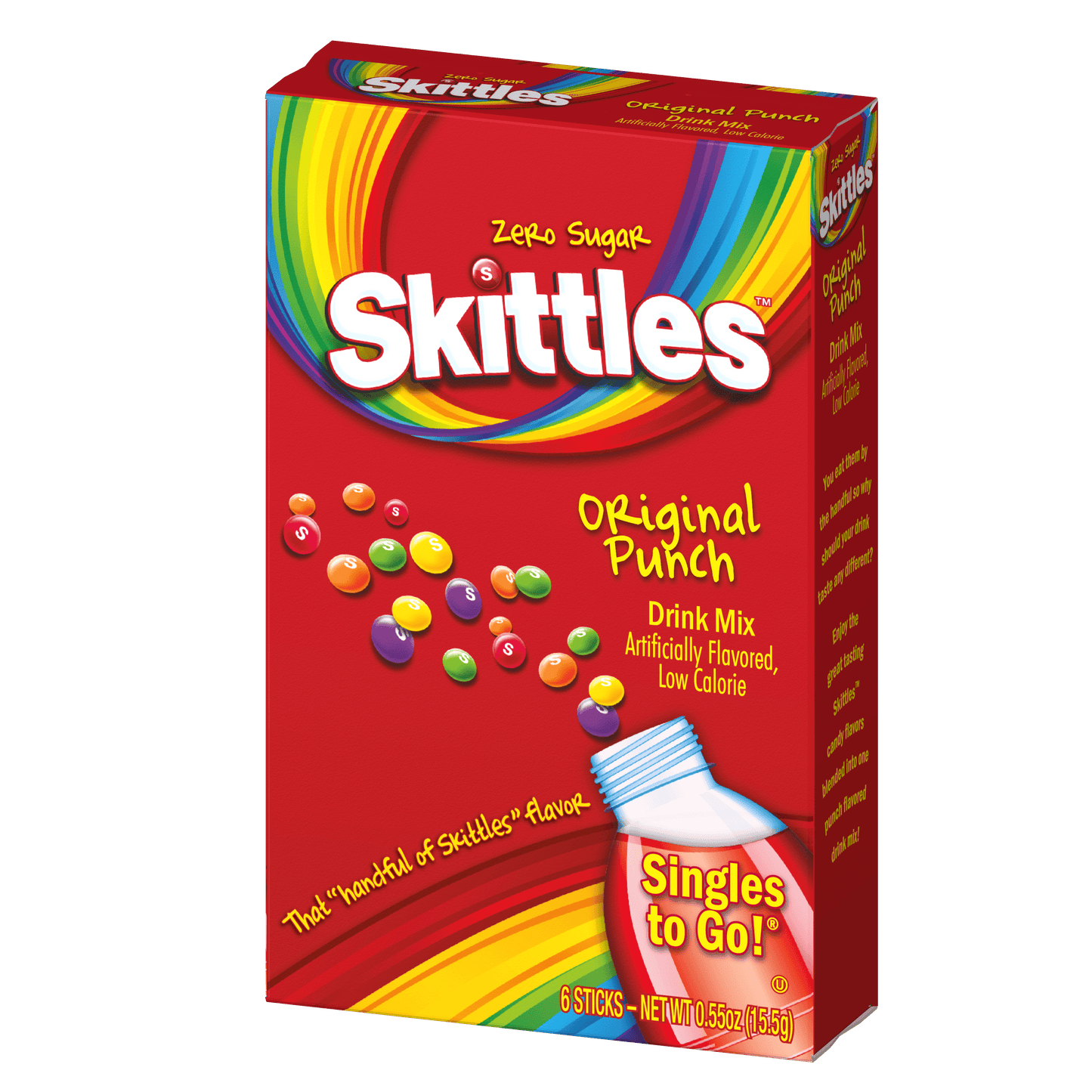 Skittles original flavor singles to go packaging
