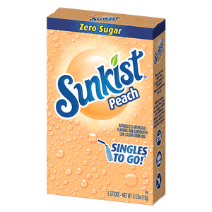 Sunkist peach singles to go packaging
