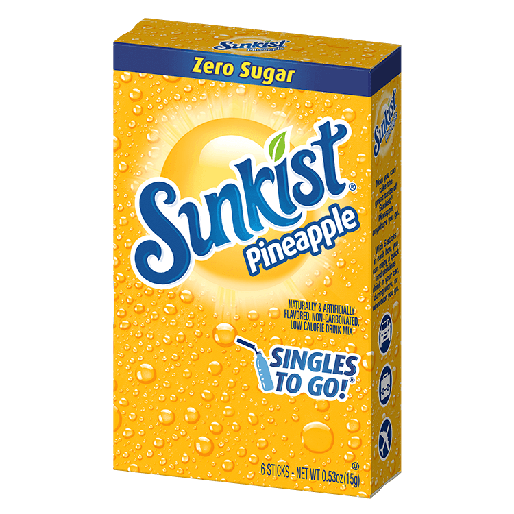 Sunkist pineapple singles to go packaging