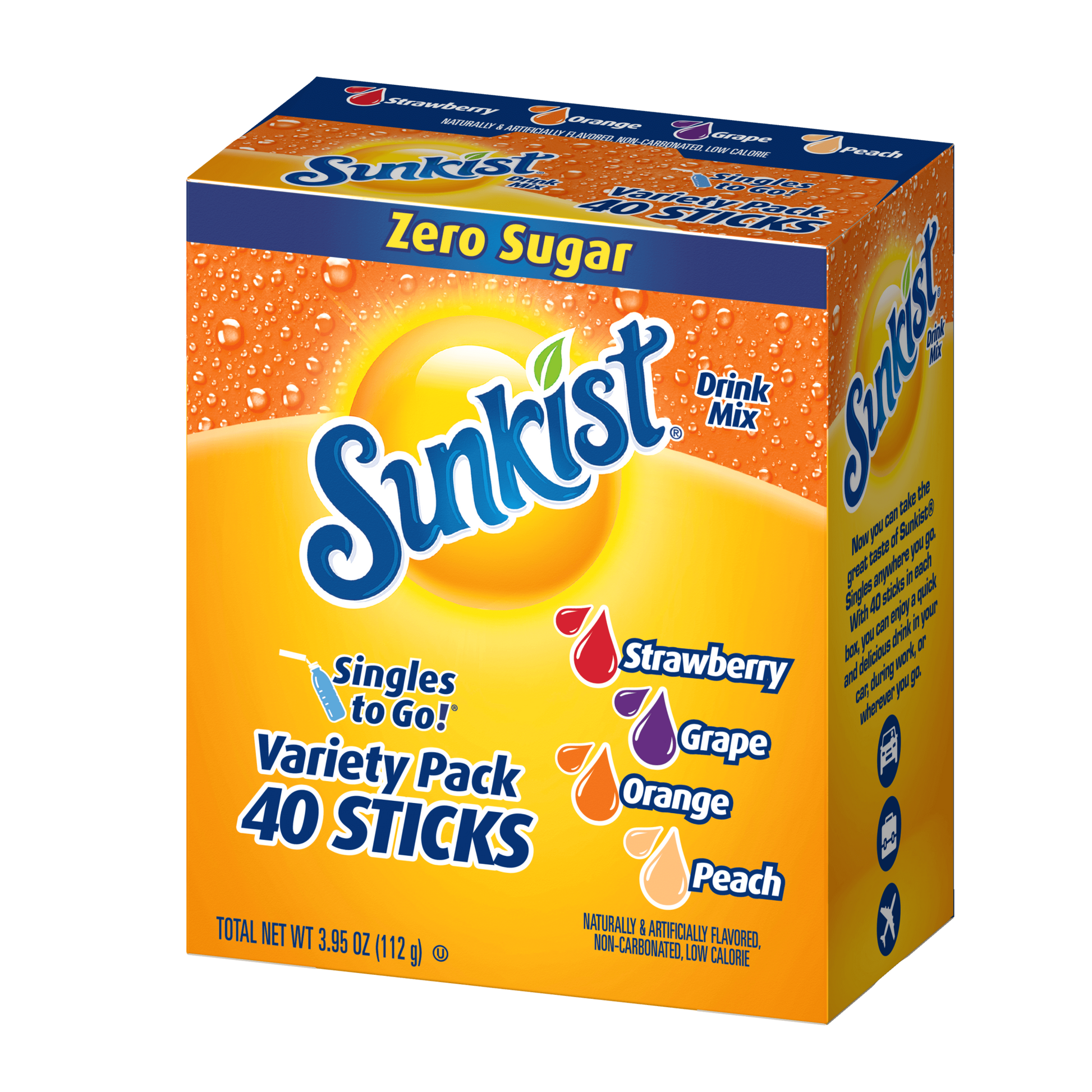 Sunkist variety pack 40 count singles to go packaging