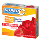 Super C strawberry gelatin packaging
