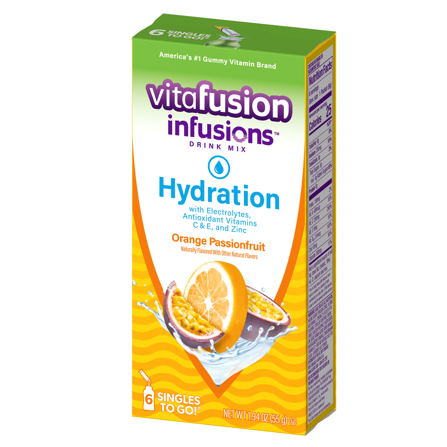 Vitafusion orange passionfruit singles to go