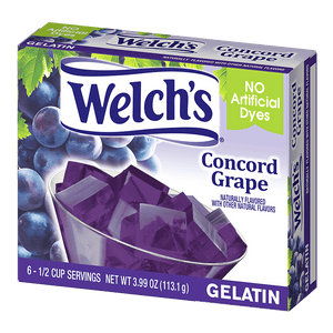 Welch's concord grape gelatin packaging